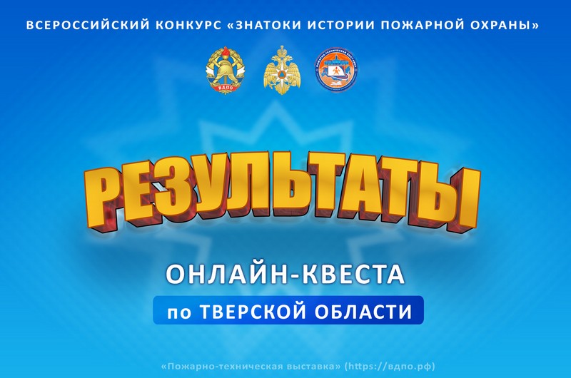 Результаты онлайн-квеста по Тверской области.
