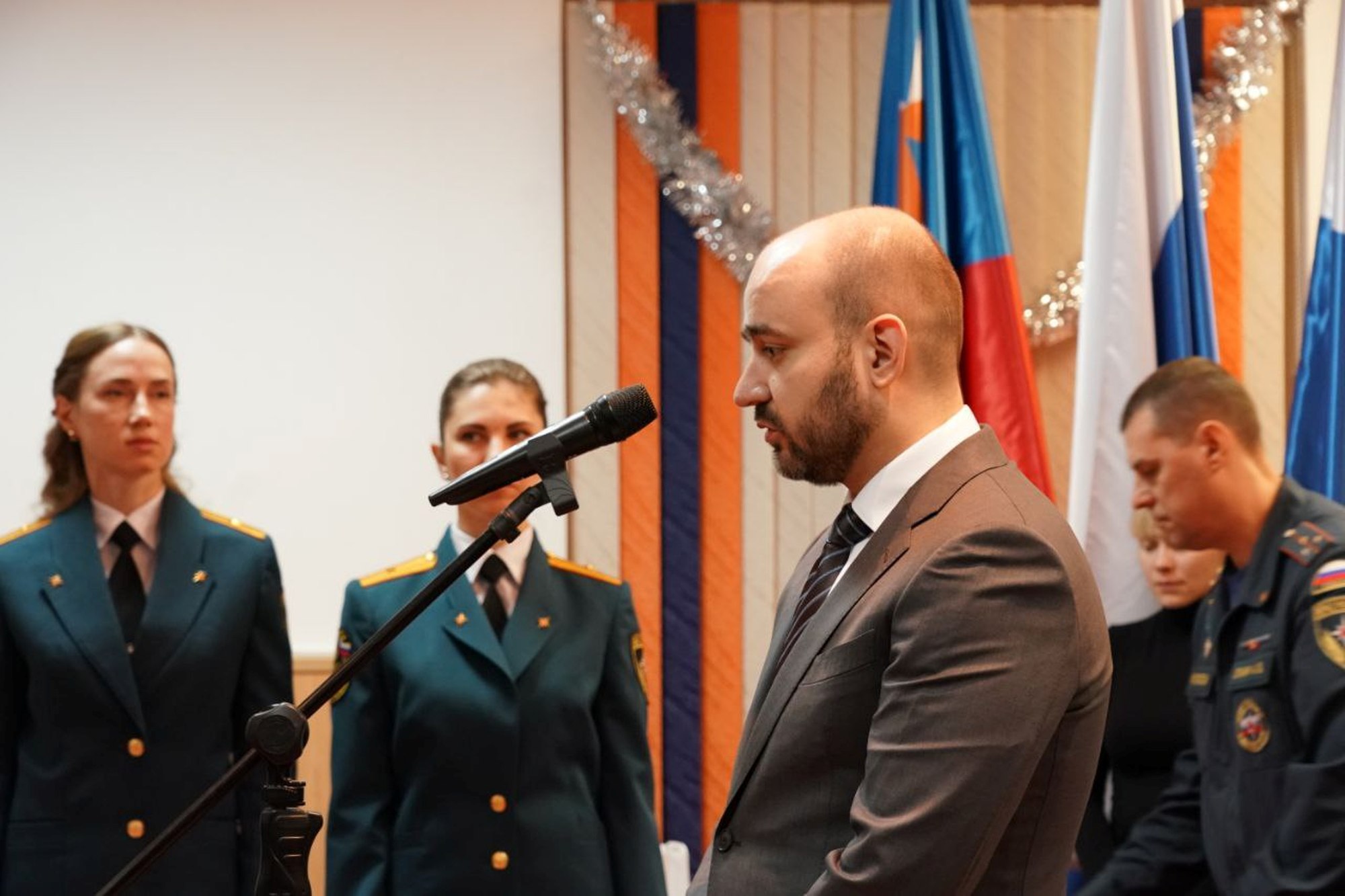 Торжественное мероприятие. Поздравление с Днем Спасателя.