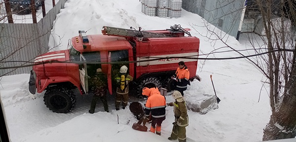 Пожарный расчет на дежурстве