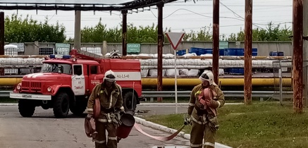 Тушение условного пожара силами ДПД ВДПО